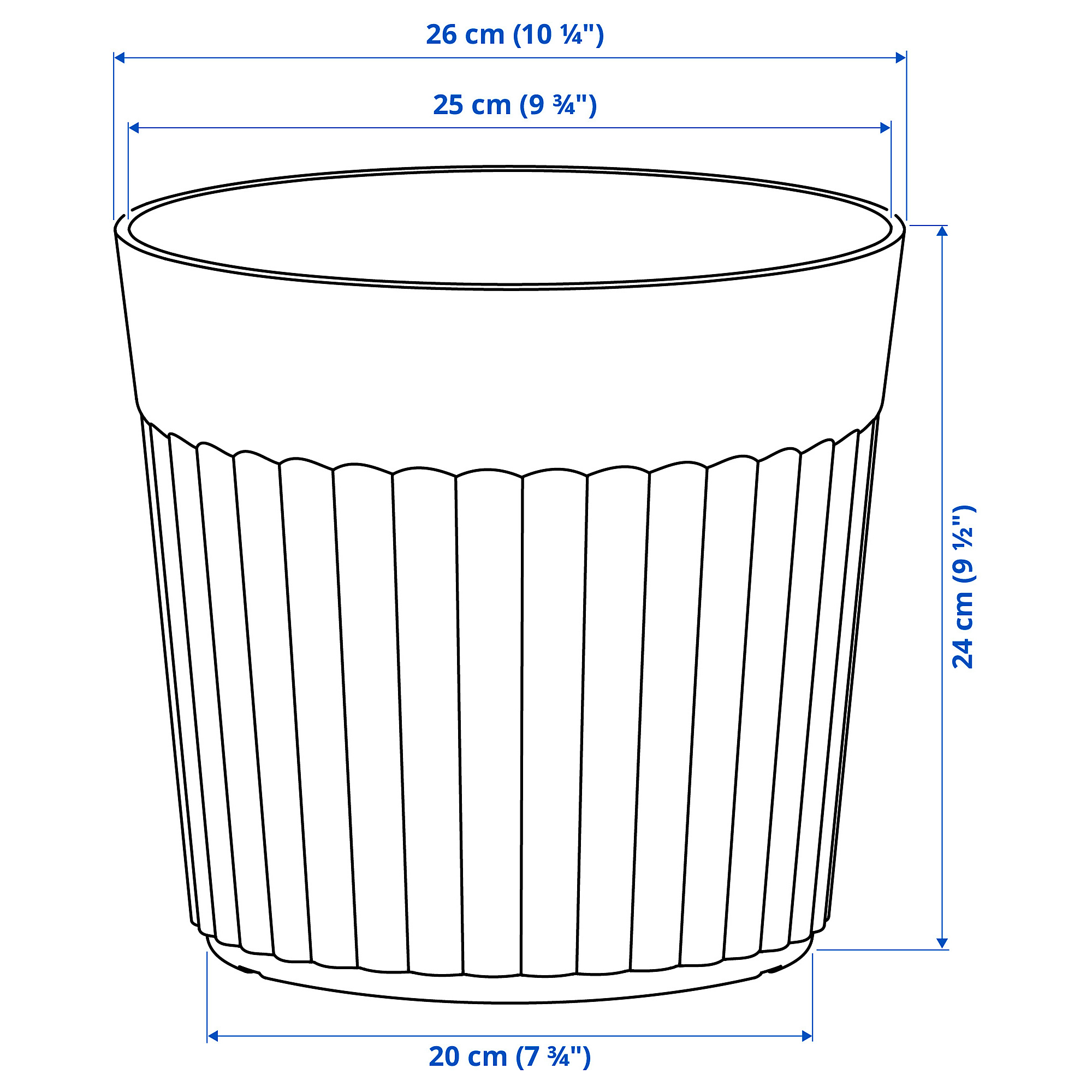 FRÄKENVÄXT plant pot
