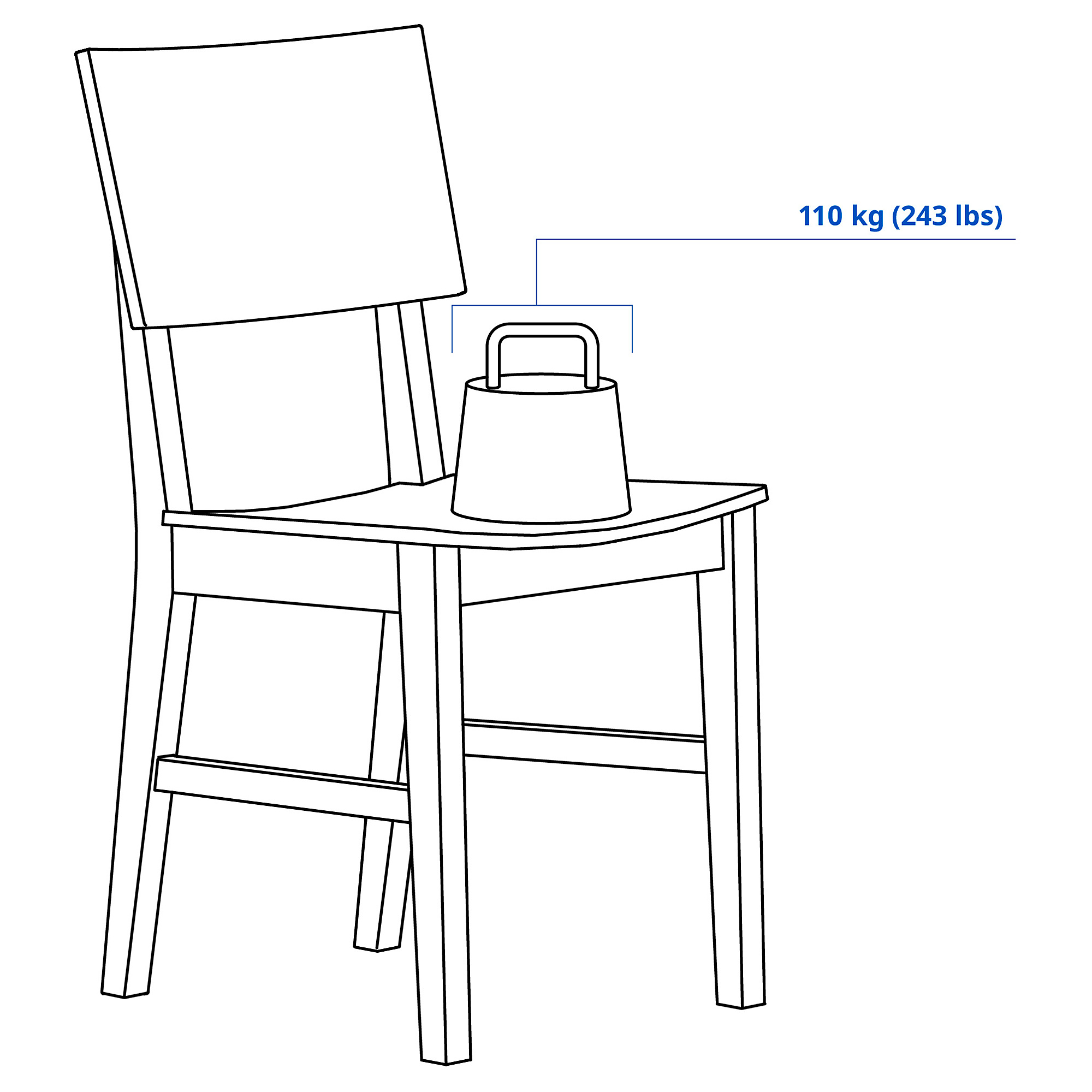 NORDEN/KARSKÄR table and 2 chairs