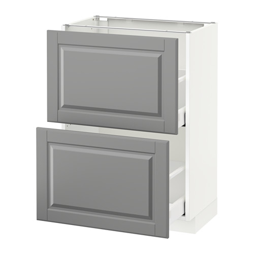 METOD base cabinet with 2 drawers