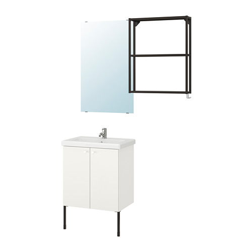 TVÄLLEN/ENHET bathroom furniture, set of 11