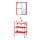 TVÄLLEN/ENHET - 浴室貯物組合 9件裝, red-orange/Glypen tap | IKEA 香港及澳門 - PE777458_S1