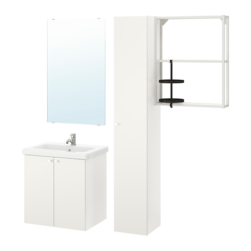 TVÄLLEN/ENHET bathroom furniture, set of 13
