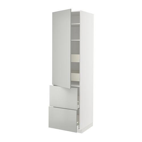 METOD/MAXIMERA hi cab w shlvs/4 drawers/dr/2 frnts