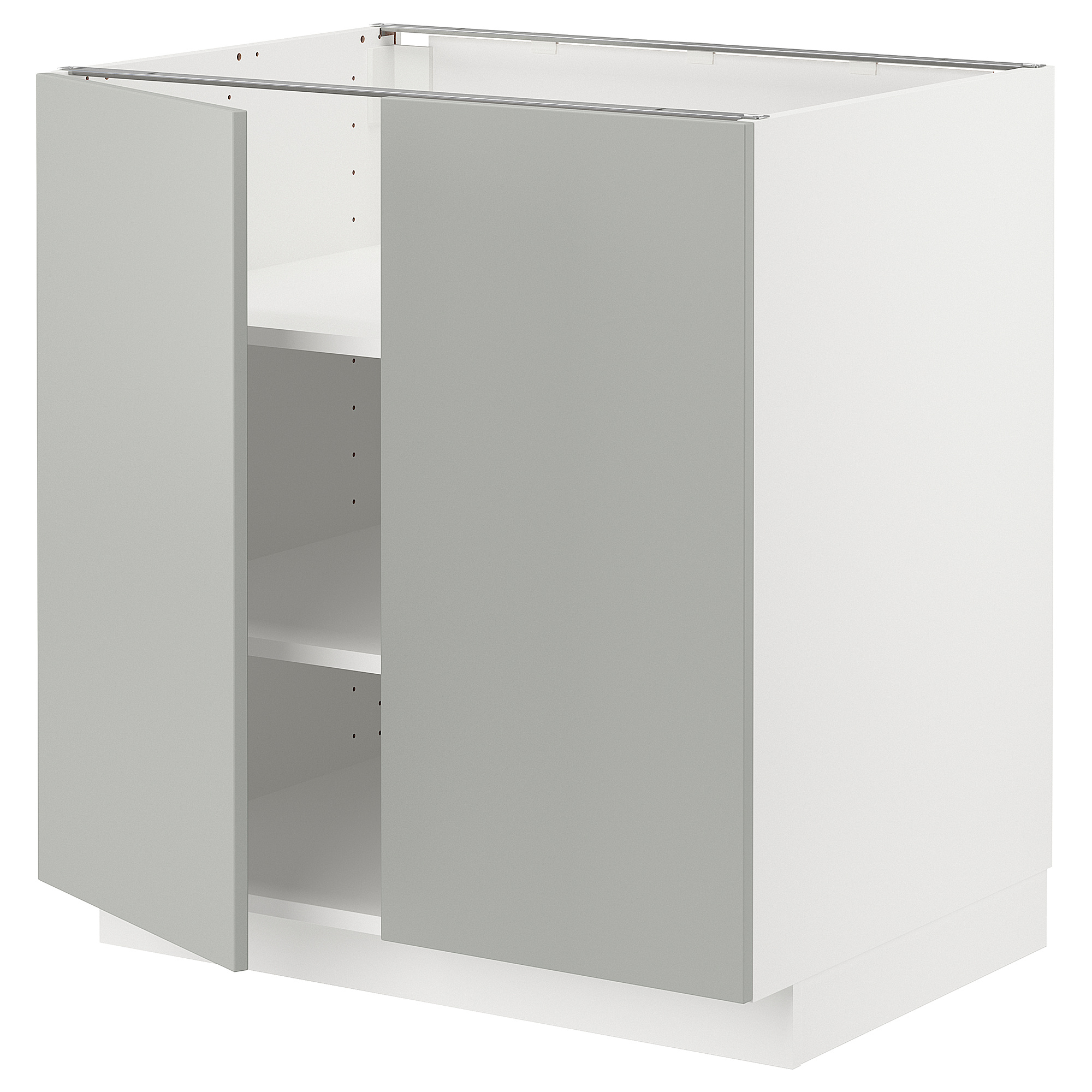 METOD base cabinet with shelves/2 doors