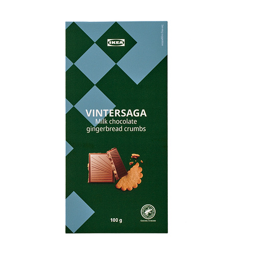 VINTERSAGA - 牛奶朱古力, 薑餅味 雨林聯盟認證, 100 克 | IKEA 香港及澳門 - E1015783_S4