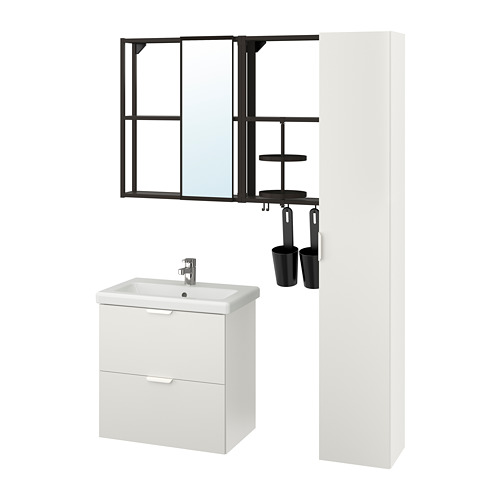 TVÄLLEN/ENHET bathroom furniture, set of 18