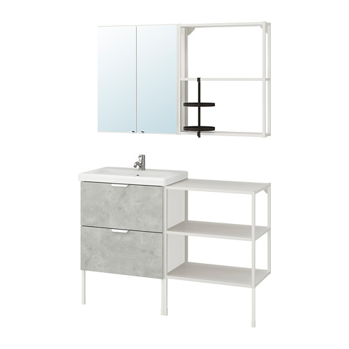 TVÄLLEN/ENHET bathroom furniture, set of 15