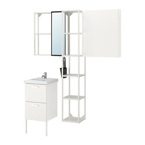 TVÄLLEN/ENHET bathroom furniture, set of 16