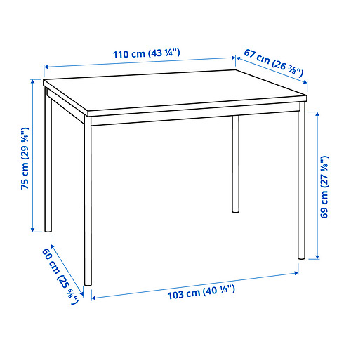 SANDSBERG/SANDSBERG table and 4 chairs