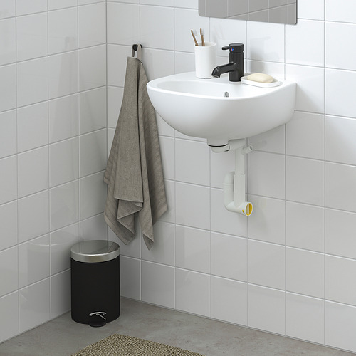 SKATSJÖN wash-basin w water trap/mixer tap