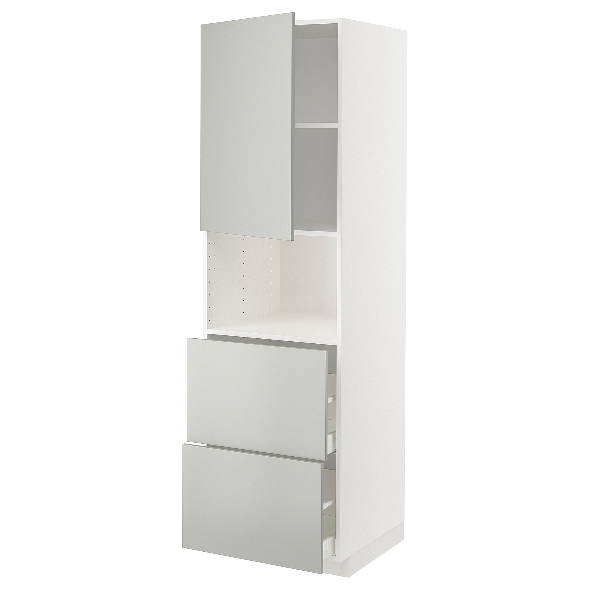 METOD/MAXIMERA hi cab f micro w door/2 drawers