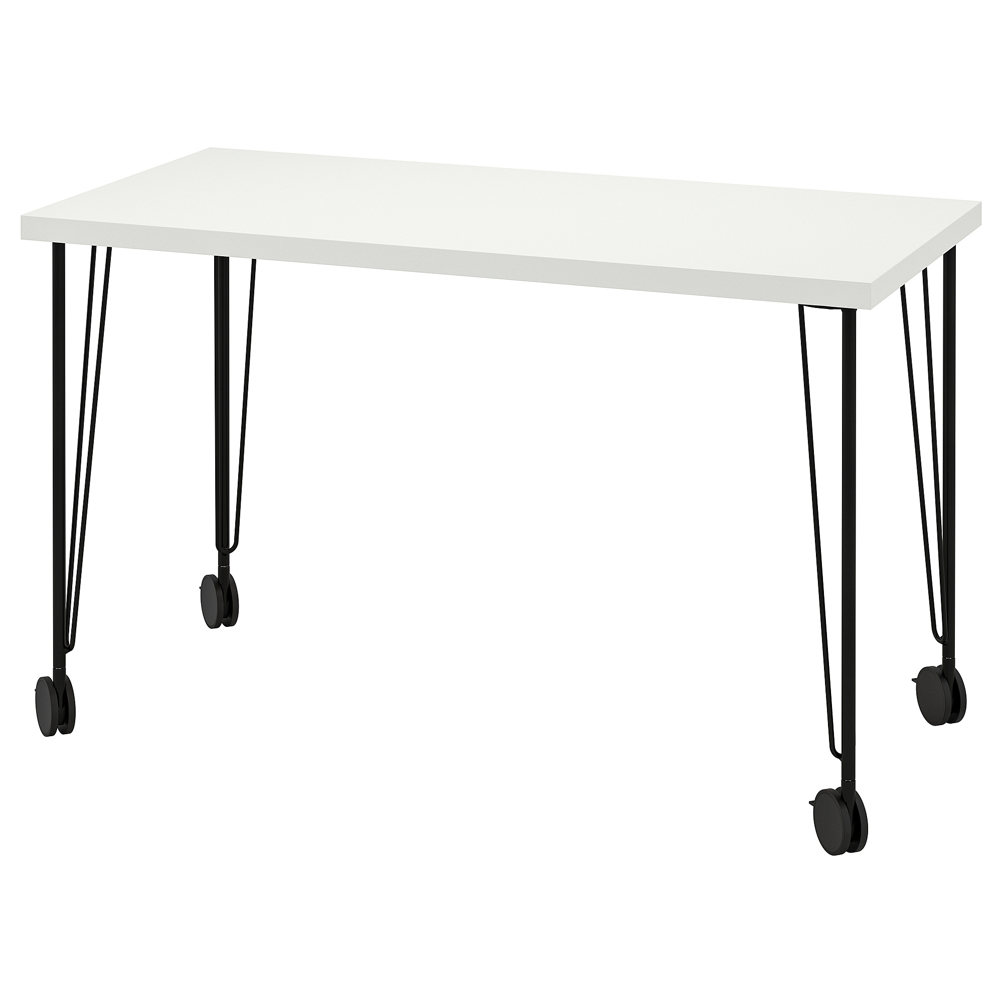 KRILLE/LAGKAPTEN - desk, white/black, 120x60 cm | IKEA Hong Kong