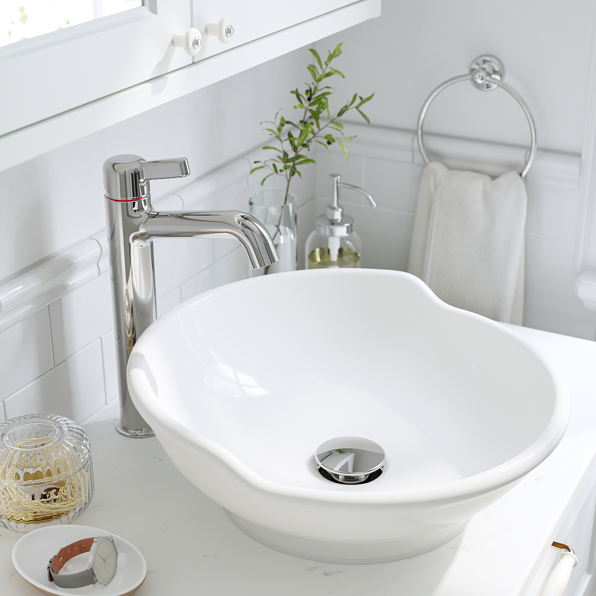 TÄNNFORSEN/VÄSTERSJÖN wash-stnd w drawers/wash-basin/tap