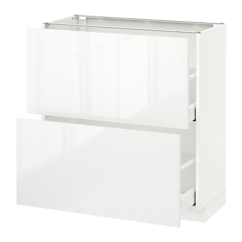 METOD base cabinet with 2 drawers