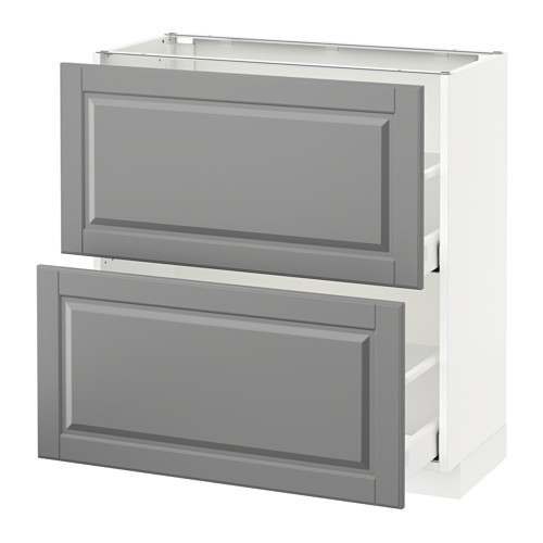 METOD base cabinet with 2 drawers