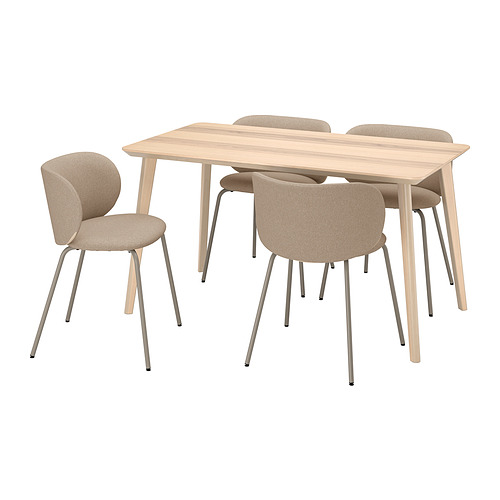 KRYLBO/LISABO table and 4 chairs