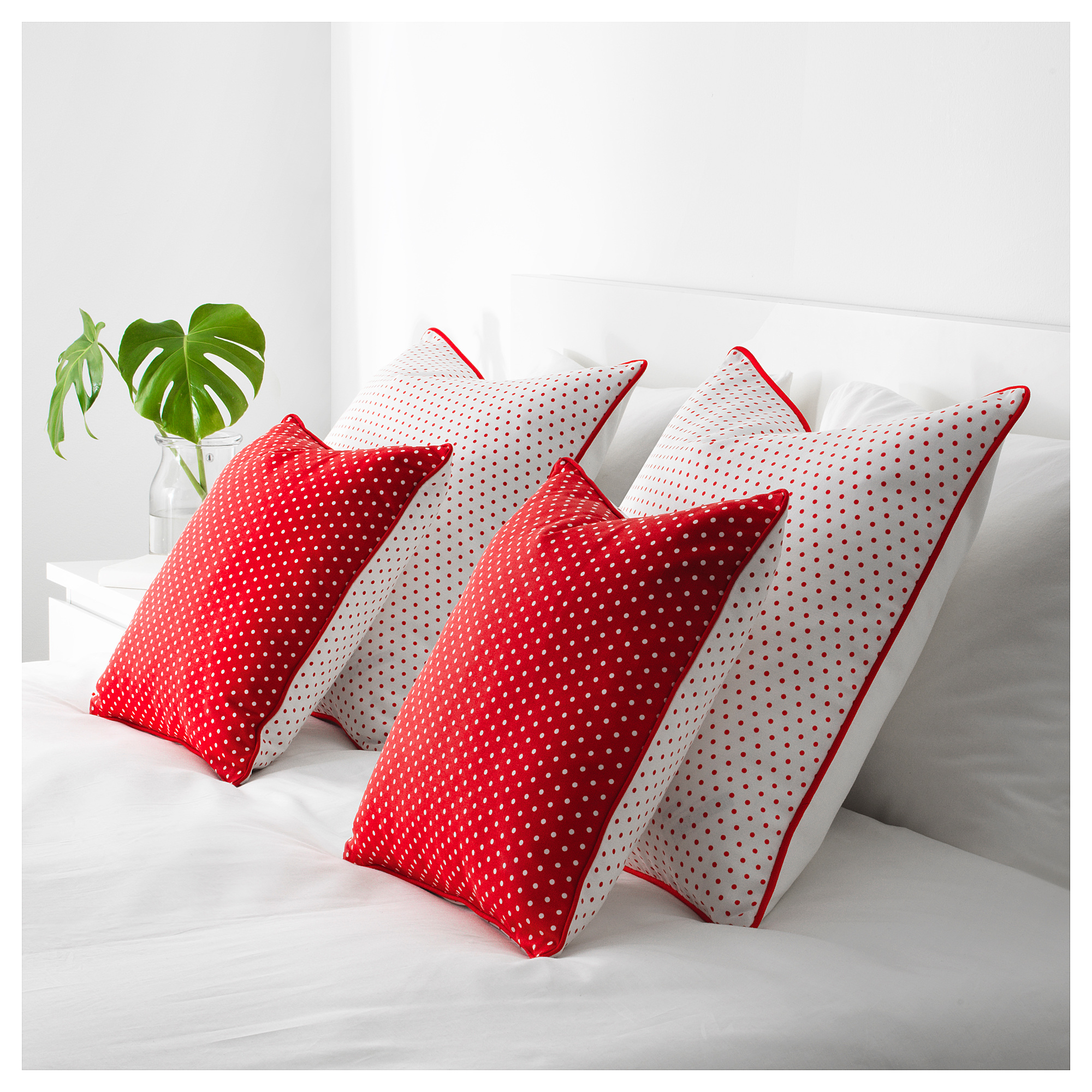 MALINMARIA cushion cover, red/white IKEA Hong Kong and Macau