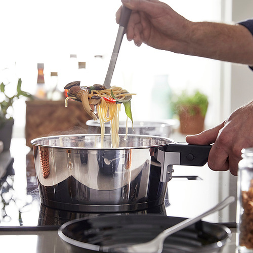 SLÄTROCKA cookware kit with detachable handle