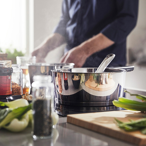 SLÄTROCKA cookware kit with detachable handle