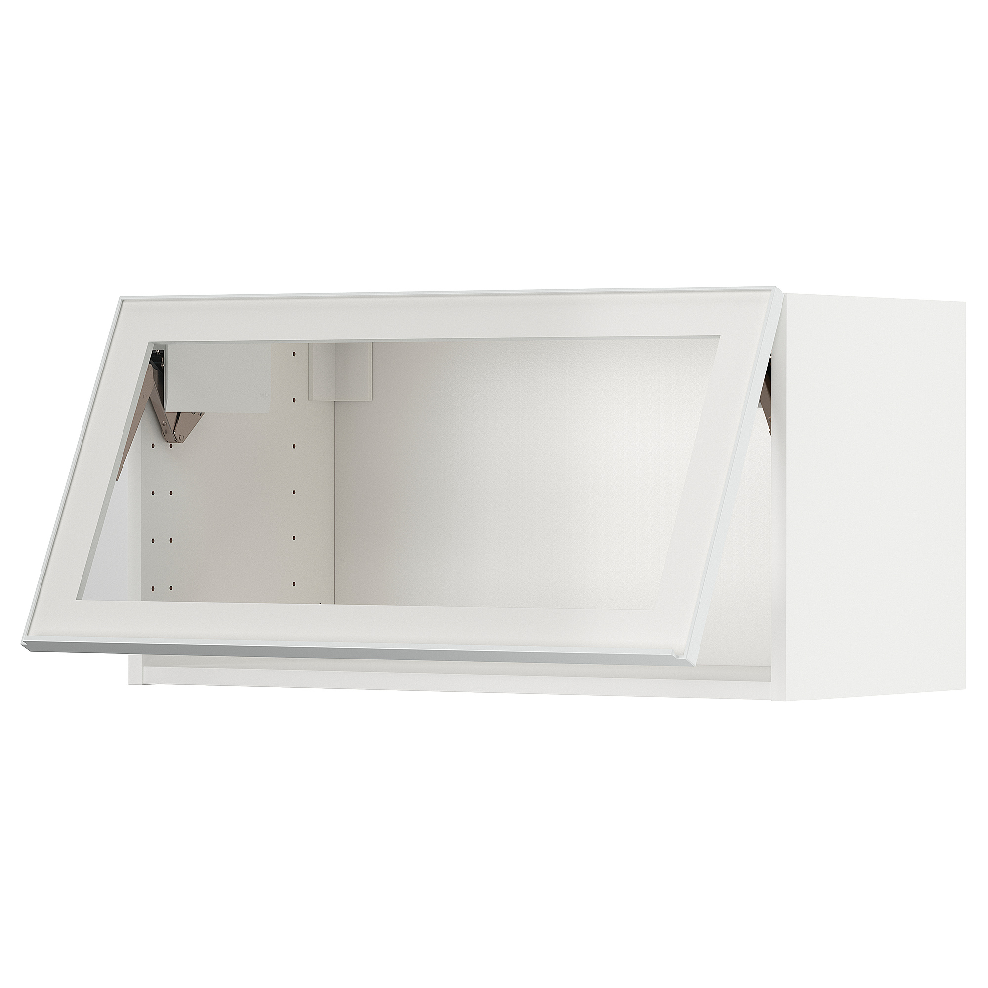 METOD wall cab horizontal w glass door