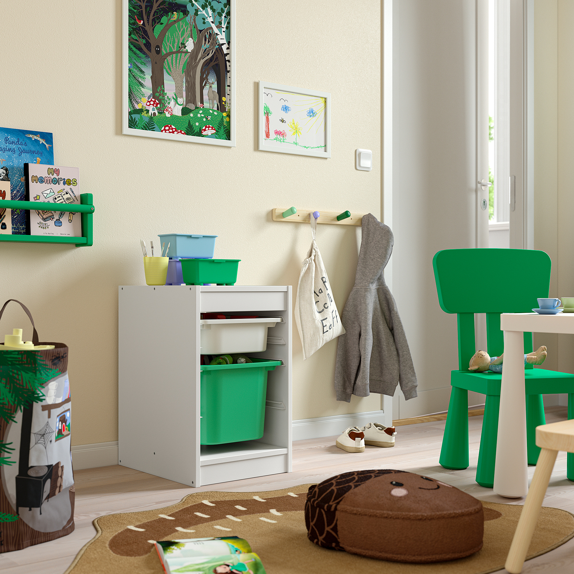 TROFAST storage combination with boxes