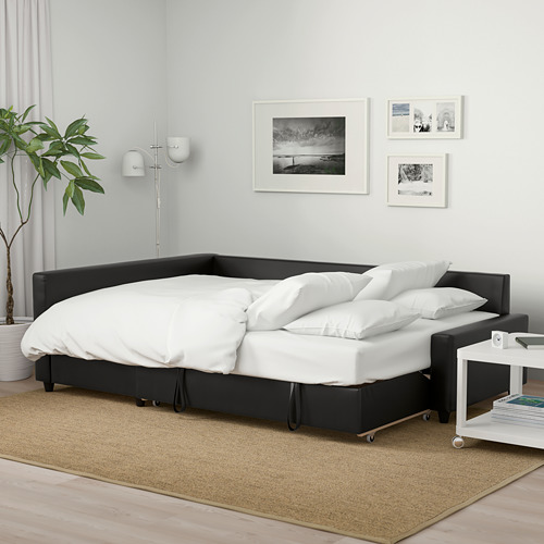 FRIHETEN corner sofa-bed with storage