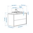 HAVBÄCK/ORRSJÖN wash-stnd w drawers/wash-basin/tap