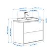 BACKSJÖN/ÄNGSJÖN wash-stnd w drawers/wash-basin/tap