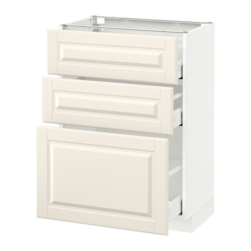 METOD base cabinet with 3 drawers