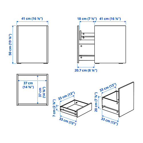 PLÖJKER bedside table
