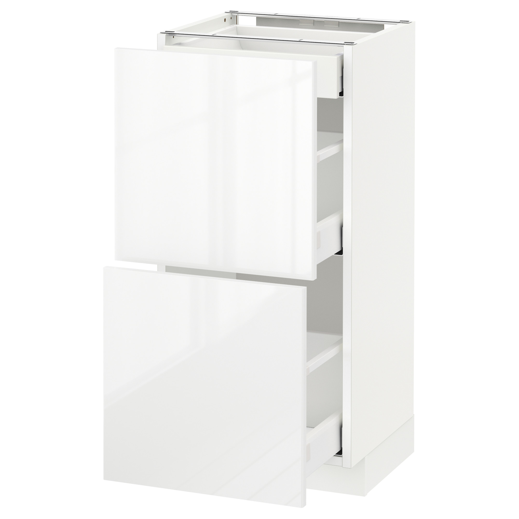 METOD base cab with 2 fronts/3 drawers