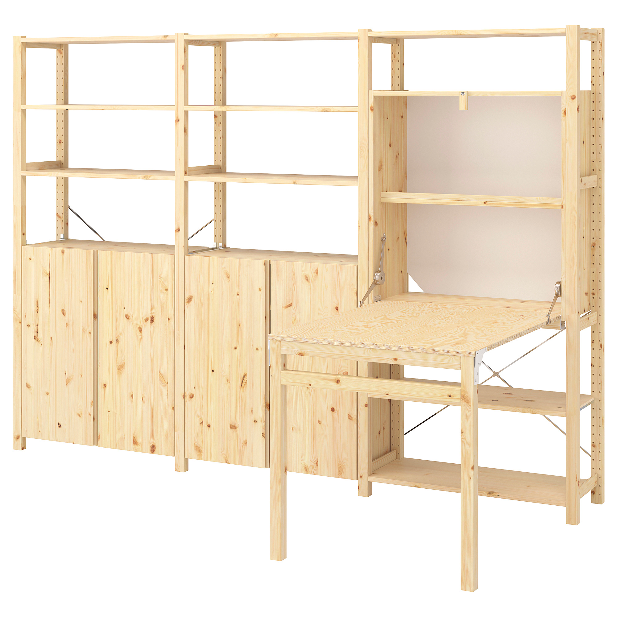 Ivar Shelving Unit W Tbl Cabinets Shlvs Pine Ikea Hong Kong