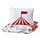 BUSENKEL - 被套枕袋套裝, 開心馬戲團 紅色/白色 | IKEA 香港及澳門 - PE837115_S1