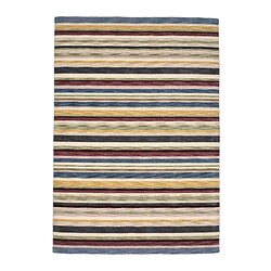 ELLJUSSPÅR - rug, low pile, multicolour/striped handmade, 170x240