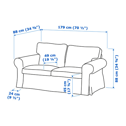 EKTORP 2-seat sofa