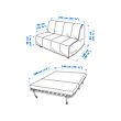 LYCKSELE MURBO 2-seat sofa-bed