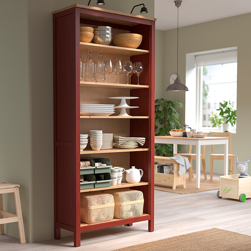 Ikea red bookcase discount