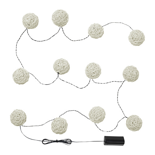 SOLVINDEN LED lighting chain with 12 lights