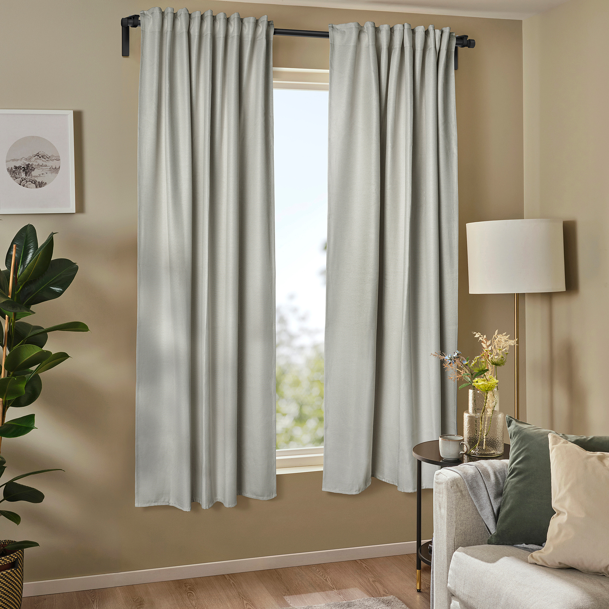 ANNAKAJSA room darkening curtains, 1 pair