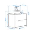 HAVBÄCK/TÖRNVIKEN wash-stnd w drawers/wash-basin/tap