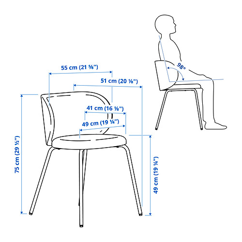 KRYLBO/LISABO table and 6 chairs