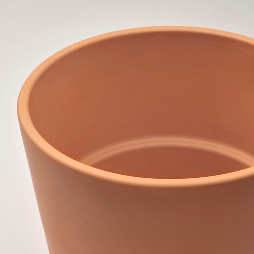BRUNBÄR plant pot with saucer