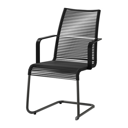 VÄSMAN chair with armrests, outdoor