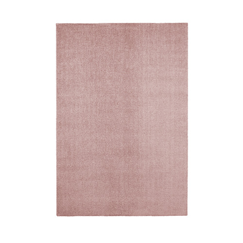 KNARDRUP rug, low pile, 133x195 cm, pale pink