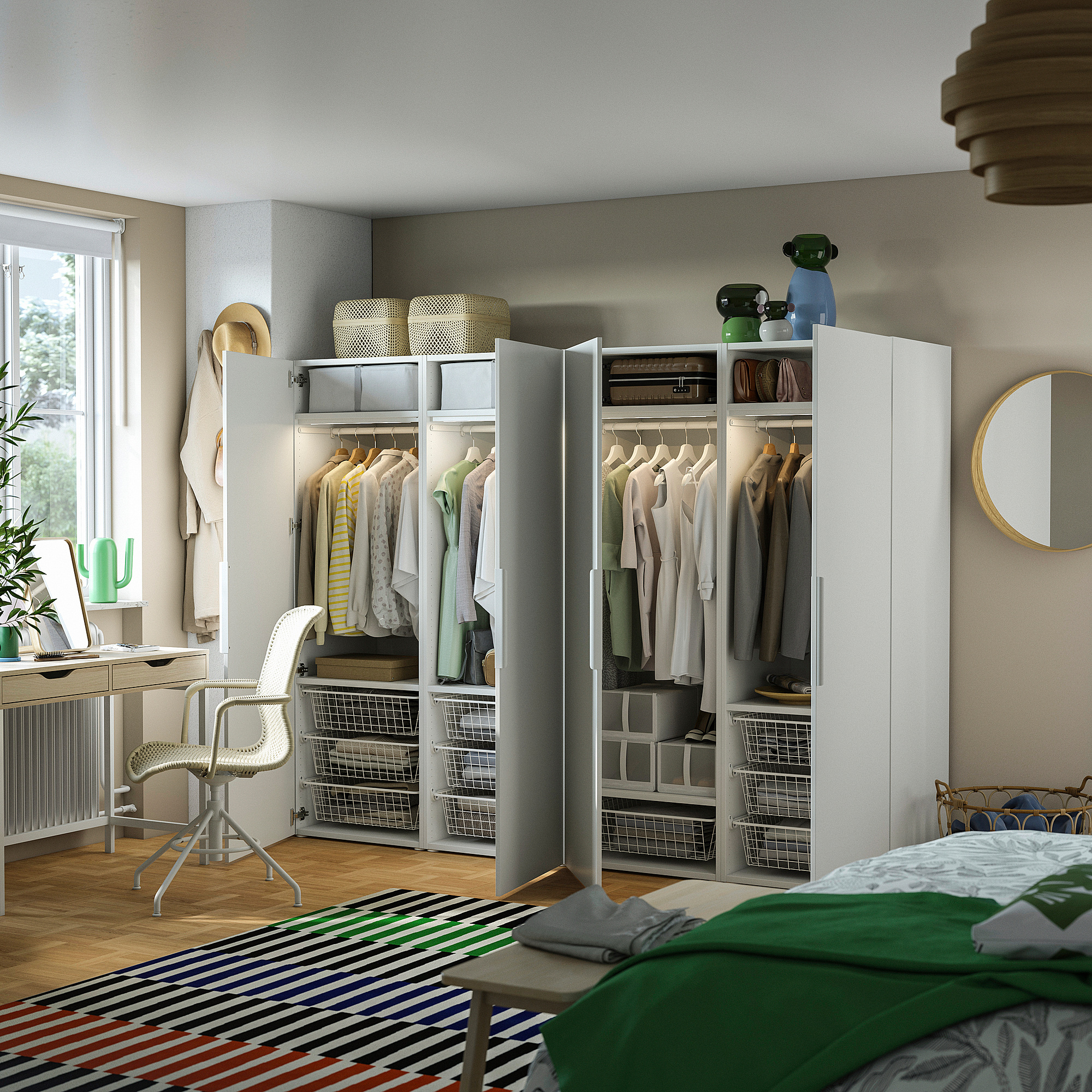 PLATSA wardrobe with 4 doors