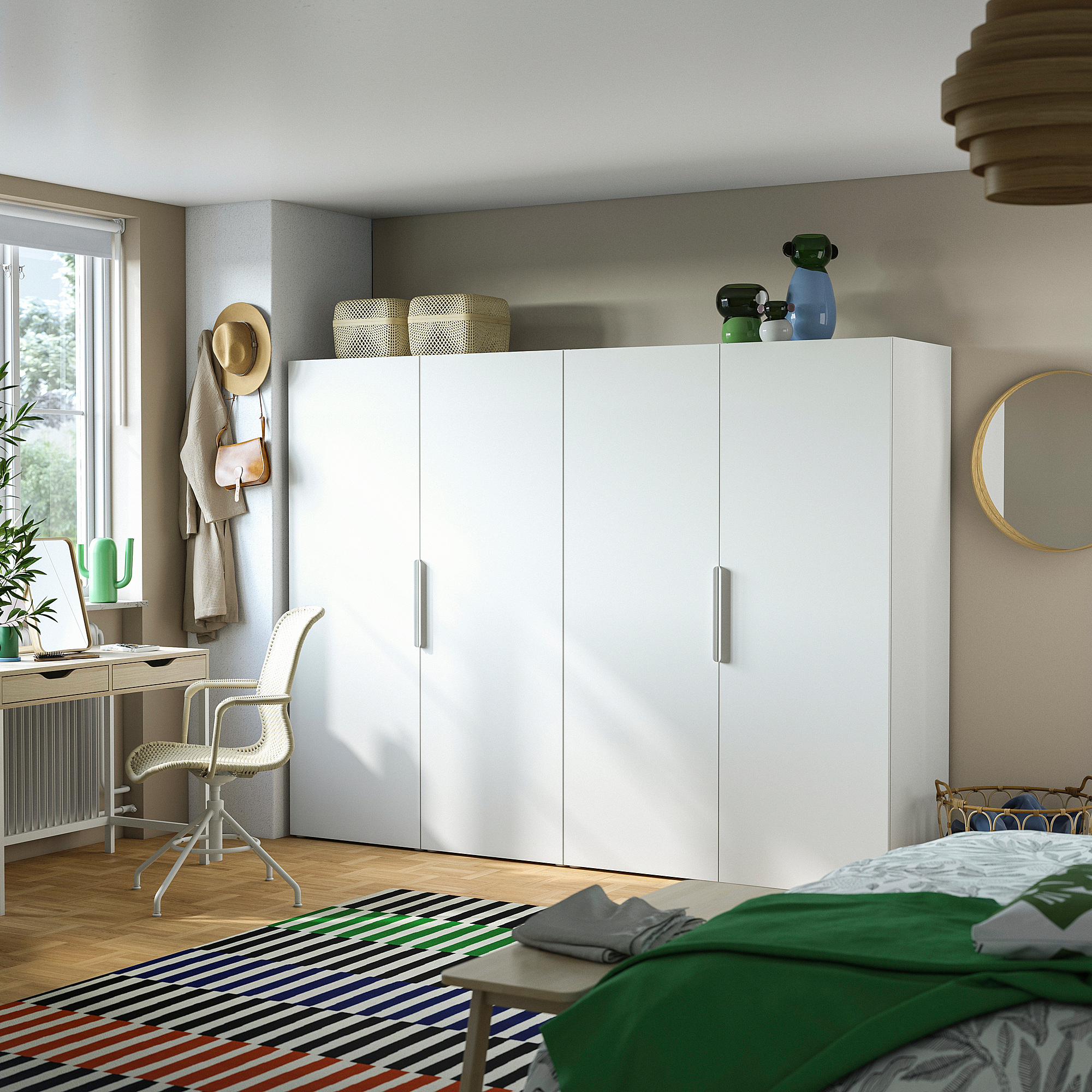 PLATSA wardrobe with 4 doors