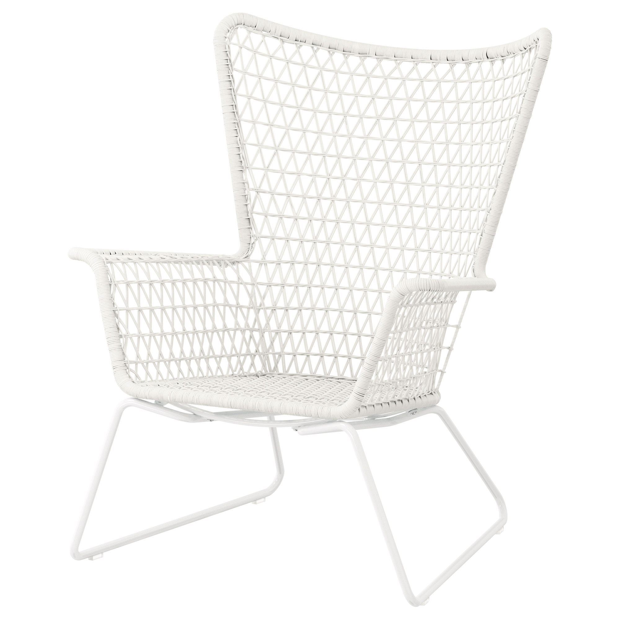 HÖGSTEN armchair, outdoor, white IKEA Hong Kong and Macau