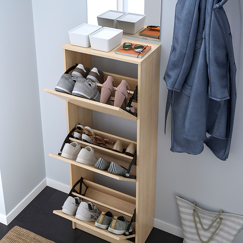 BISSA shoe cabinet with 3 compartments