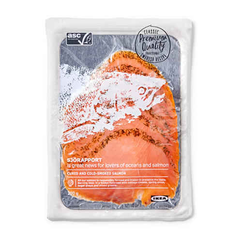 SJÖRAPPORT cured cold smoked salmon