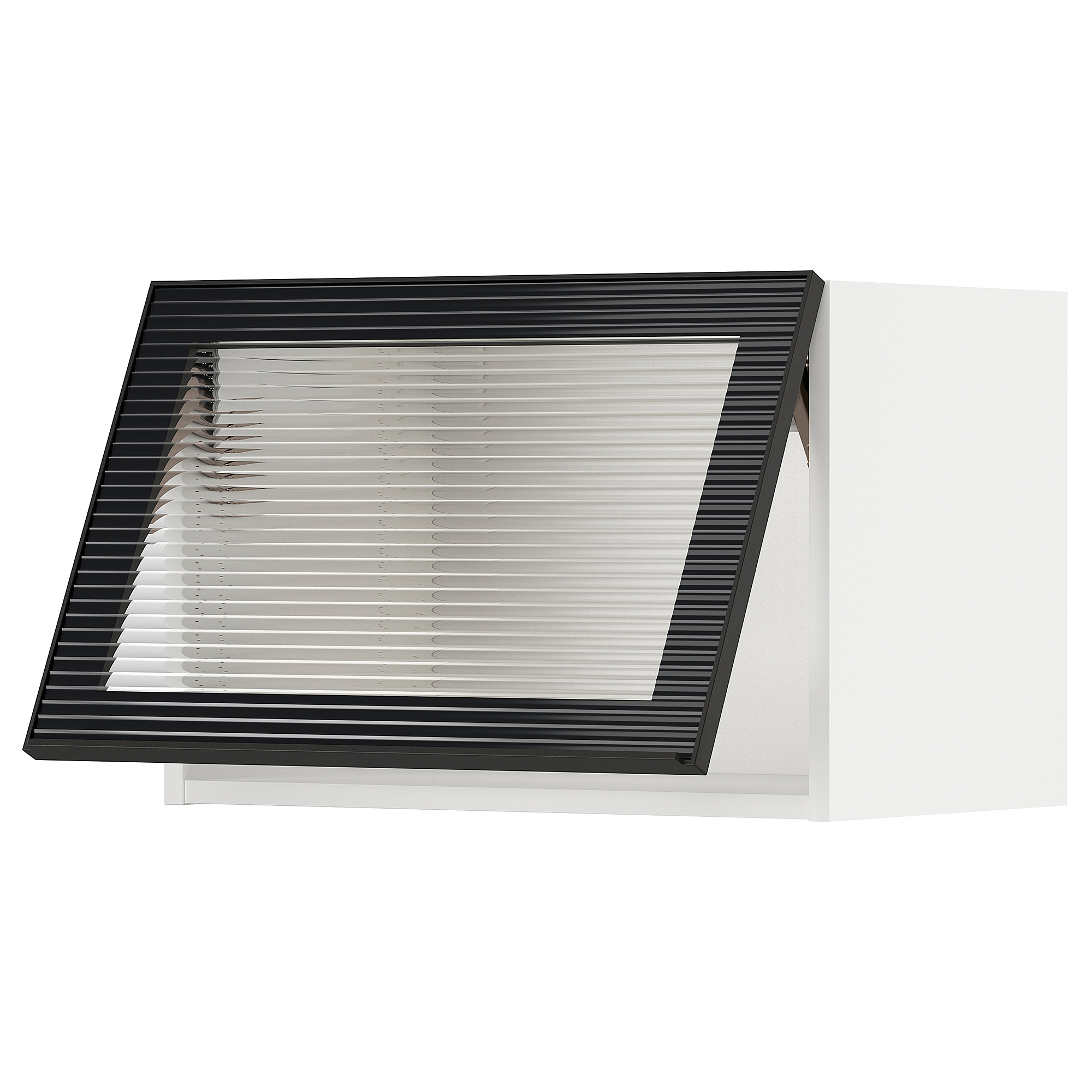 METOD wall cab horizontal w glass door